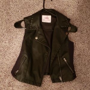 Pleather vest